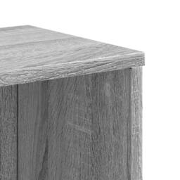 Berkfield Home Decorative Bookcase Grey Sonoma 50x25x105 cm Engineered Wood - Size: 50 x 25 x 105 cm - thumbnail 7