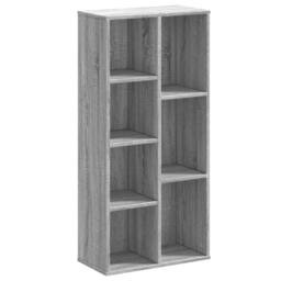 Berkfield Home Decorative Bookcase Grey Sonoma 50x25x105 cm Engineered Wood - Size: 50 x 25 x 105 cm - thumbnail 3