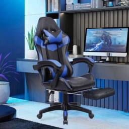 Kelvenix Gaming Chair Massage Computer Chair in Blue - Size: 0.6m2 - thumbnail 3