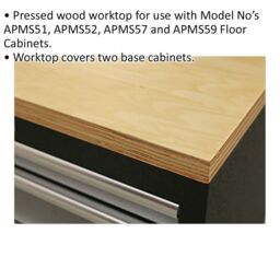 Loops 1360mm Pressed Wood Worktop for ys02633 ys02634 ys02639 & ys02641 Cabinets - thumbnail 2