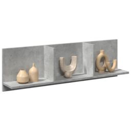 Berkfield Home Wall Cabinet 100x16.5x30 cm Concrete Grey Engineered Wood