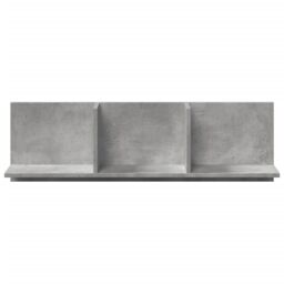 Berkfield Home Wall Cabinet 100x16.5x30 cm Concrete Grey Engineered Wood - thumbnail 4