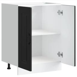 Berkfield Home Sink Base Cabinet Kalmar Black 60x46x81.5 cm Engineered Wood - thumbnail 5
