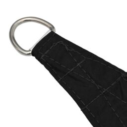 Berkfield Home Sunshade Sail Oxford Fabric Triangular 5x6x6 m Black - thumbnail 4