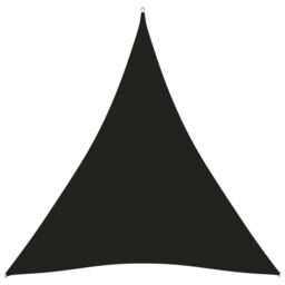 Berkfield Home Sunshade Sail Oxford Fabric Triangular 5x6x6 m Black - thumbnail 1