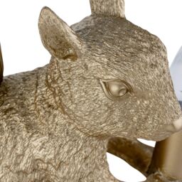 First Choice Lighting Set of 2 Squirrel - Gold Squirrel Table Lamps - thumbnail 5