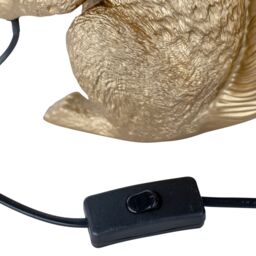 First Choice Lighting Set of 2 Squirrel - Gold Squirrel Table Lamps - thumbnail 6