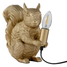 First Choice Lighting Set of 2 Squirrel - Gold Squirrel Table Lamps - thumbnail 3