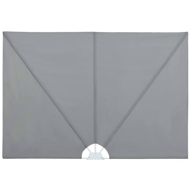 Berkfield Home Collapsible Terrace Side Awning Grey 240x160 cm - image 1
