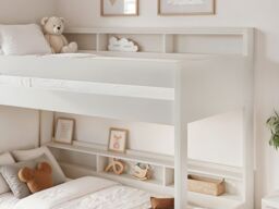 Noomi Bodie Wooden Bunk Bed in White - Size: EU Single - thumbnail 5