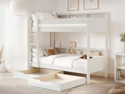 Noomi Bodie Wooden Bunk Bed in White - Size: EU Single - thumbnail 4