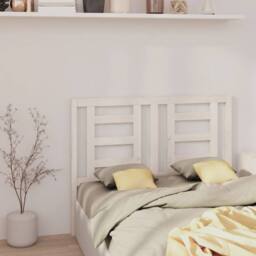 Berkfield Home Bed Headboard White 146x4x100 cm Solid Wood Pine - Size: 146 x 4 x 100 cm - thumbnail 4
