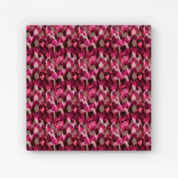 "Warren Reed - Designer Modern Pink Animal Print Canvas - Size: W30"" x H30""" - thumbnail 1
