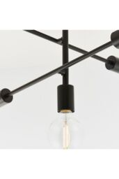 Netlighting Studio 5 Light Semi Flush Light Matt Black E27 - thumbnail 6