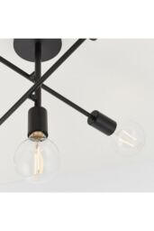 Netlighting Studio 5 Light Semi Flush Light Matt Black E27 - thumbnail 5