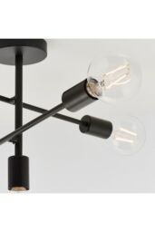 Netlighting Studio 5 Light Semi Flush Light Matt Black E27 - thumbnail 4