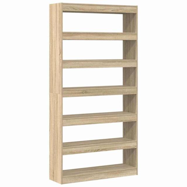 Berkfield Home Bookcase Sonoma Oak Engineered Wood 100 x 30 x 198 cm Shelving in Brown - image 1