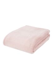 Catherine Lansfield 'Extra Large Raschel Velvet Touch' Blanket Throw in Pink - Size: 200 cm x 240 cm - thumbnail 2