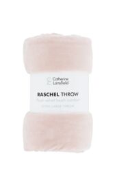 Catherine Lansfield 'Extra Large Raschel Velvet Touch' Blanket Throw in Pink - Size: 200 cm x 240 cm - thumbnail 3