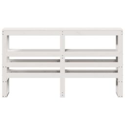 Berkfield Home Headboard with Shelves White 120 cm Solid Wood Pine - thumbnail 3