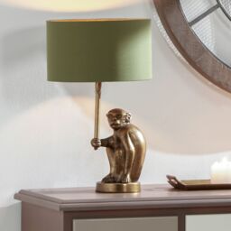 Ruma Sage Green Cylinder Poly Cotton Shade for Table Lamps & Floor Lamps - Size: 14 inches - thumbnail 4