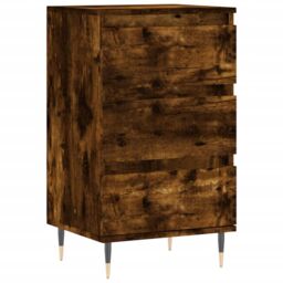 Berkfield Home Sideboard Smoked Oak 40x35x70 cm Engineered Wood in Brown - Size: 40 x 35 x 70 cm - thumbnail 2