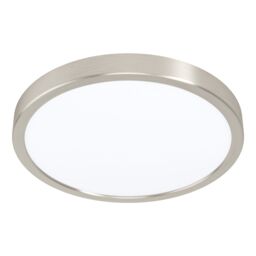 Loops Wall / Ceiling Light Satin Nickel 285mm Round Surface Mounted 20W LED 3000K in Metallics - thumbnail 1