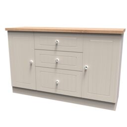 Ready Assembled 2 U Norton 2 Door 3 Drawer Sideboard (Ready Assembled) in Taupe - Size: Large - thumbnail 3