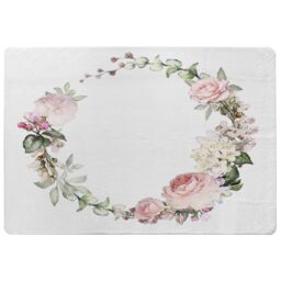 Benjamin Tate Design Watercolour Flowers Designer Rug in Natural - Size: Large - thumbnail 1