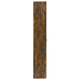 Berkfield Home Office Cabinet Smoked Oak 60x32x190 cm Engineered Wood in Brown - Size: 60 x 32 x 190 cm - thumbnail 5
