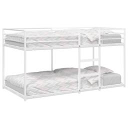 Berkfield Home Breathable Bunk Bed without Mattress White 100x200 cm Steel - thumbnail 2