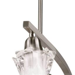 Netlighting Alaska Pendant Convertible To Semi Flush 8 Light L1SGU10 Satin Nickel in Grey - thumbnail 5