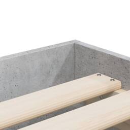 Berkfield Home Modern Bed Frame with Drawers without Mattress Concrete Grey 90x200 cm - thumbnail 9