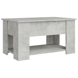 Berkfield Home Coffee Table Concrete Grey 79x49x41 cm Engineered Wood - Size: 79 x 49 x 41 cm - thumbnail 5