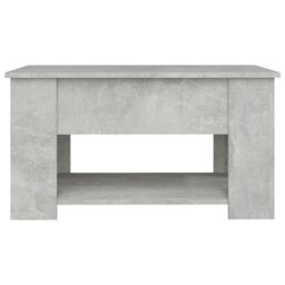 Berkfield Home Coffee Table Concrete Grey 79x49x41 cm Engineered Wood - Size: 79 x 49 x 41 cm - thumbnail 6