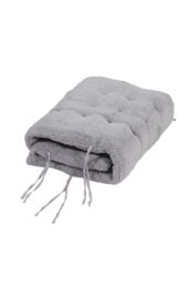 Living and Home 110x40cm Sherpa Fleece Lounge Cushion Warm Seat Pad Cosy Home Decor in Grey - Size: 110x40 cm - thumbnail 4