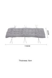 Living and Home 110x40cm Sherpa Fleece Lounge Cushion Warm Seat Pad Cosy Home Decor in Grey - Size: 110x40 cm - thumbnail 9
