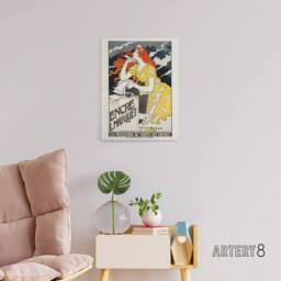"Artery8 L Marquet Ink Art Nouveau Advert Grasset Canvas Wall Art Print in White - Size: W12"" x H16""" - thumbnail 3