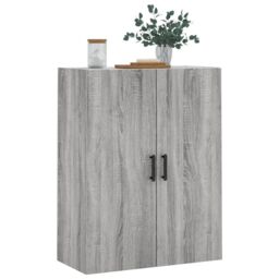 Berkfield Home Wall Mounted Cabinet Grey Sonoma 69.5x34x90 cm - thumbnail 4