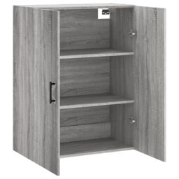 Berkfield Home Wall Mounted Cabinet Grey Sonoma 69.5x34x90 cm - thumbnail 6