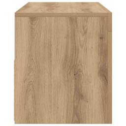 Berkfield Home TV Cabinet with LED Lights Artisan Oak 90x35x40 cm Engineered Wood - Size: 90 x 35 x 40 cm - thumbnail 8