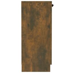 Berkfield Home Sideboard Smoked Oak 60x30x70 cm Engineered Wood in Brown - Size: 60 x 30 x 70 cm - thumbnail 4