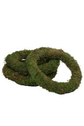 KDMD 10 Inch Moss Wreath Ring 3 Pack in Green - thumbnail 1