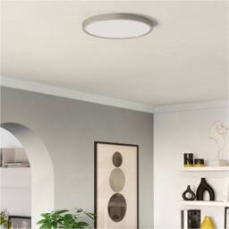Loops 2 PACK Sleek Satin Nickel Round Ceiling Light for Stylish Indoor Space in Metallics - thumbnail 6