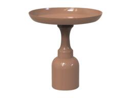 Vente-unique Metal Side Table - Shiny Taupe - KYRESA in Brown - thumbnail 5