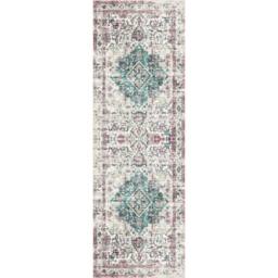 The Rug Shop UK Beige Abstract Bordered 7mm Thick Stain-Resistant Traditional Rug - Size: 160 cm x 230 cm - thumbnail 4