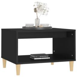 Berkfield Home Modern Coffee Table Black 60x50x40 cm Engineered Wood - Size: 60 x 50 x 40 cm - thumbnail 4