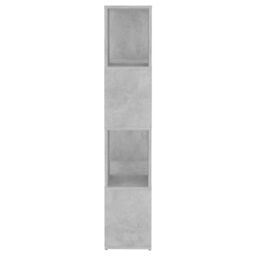 Berkfield Home Book Cabinet Room Divider Concrete Grey 60x24x124.5 cm - thumbnail 6