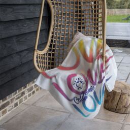 Benjamin Tate Design Love California Blanket in Natural - Size: 120 cm x 150 cm - thumbnail 4