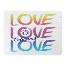 Benjamin Tate Design Love California Blanket in Natural - Size: 120 cm x 150 cm - thumbnail 1